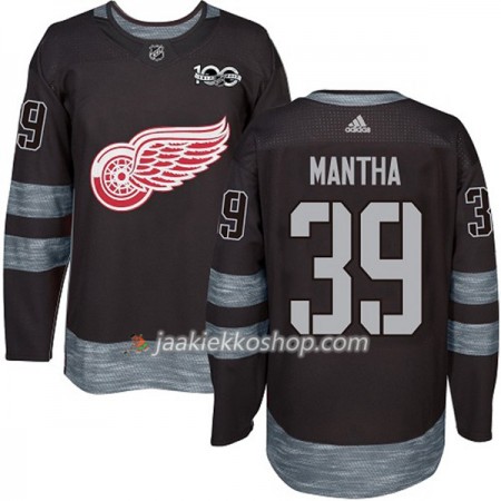 Miehille NHL Detroit Red Wings Pelipaita Anthony Mantha 39 1917-2017 100th Anniversary Adidas Musta Authentic
